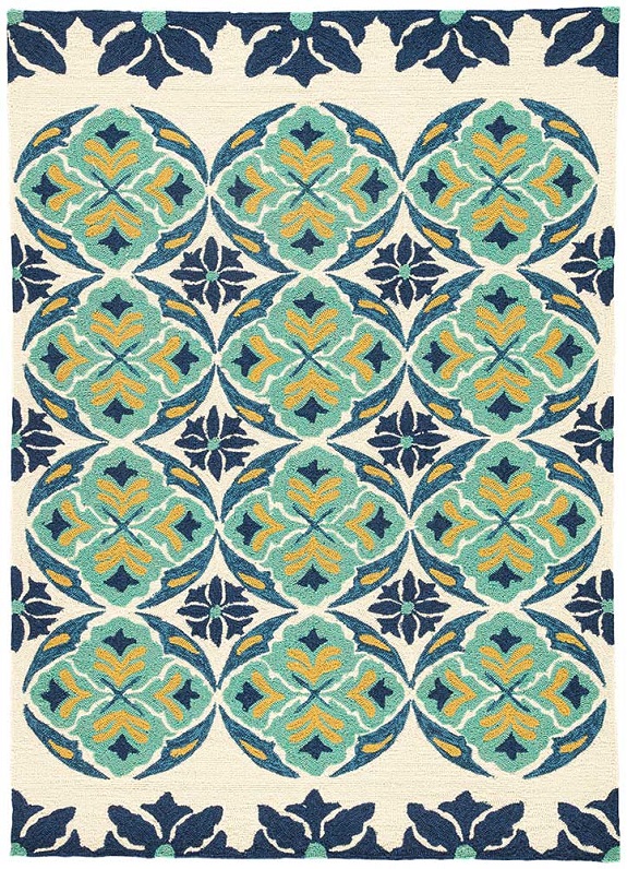 Philadelphia interior designer Glenna Stone Jaipur Barcelona outdoor rug