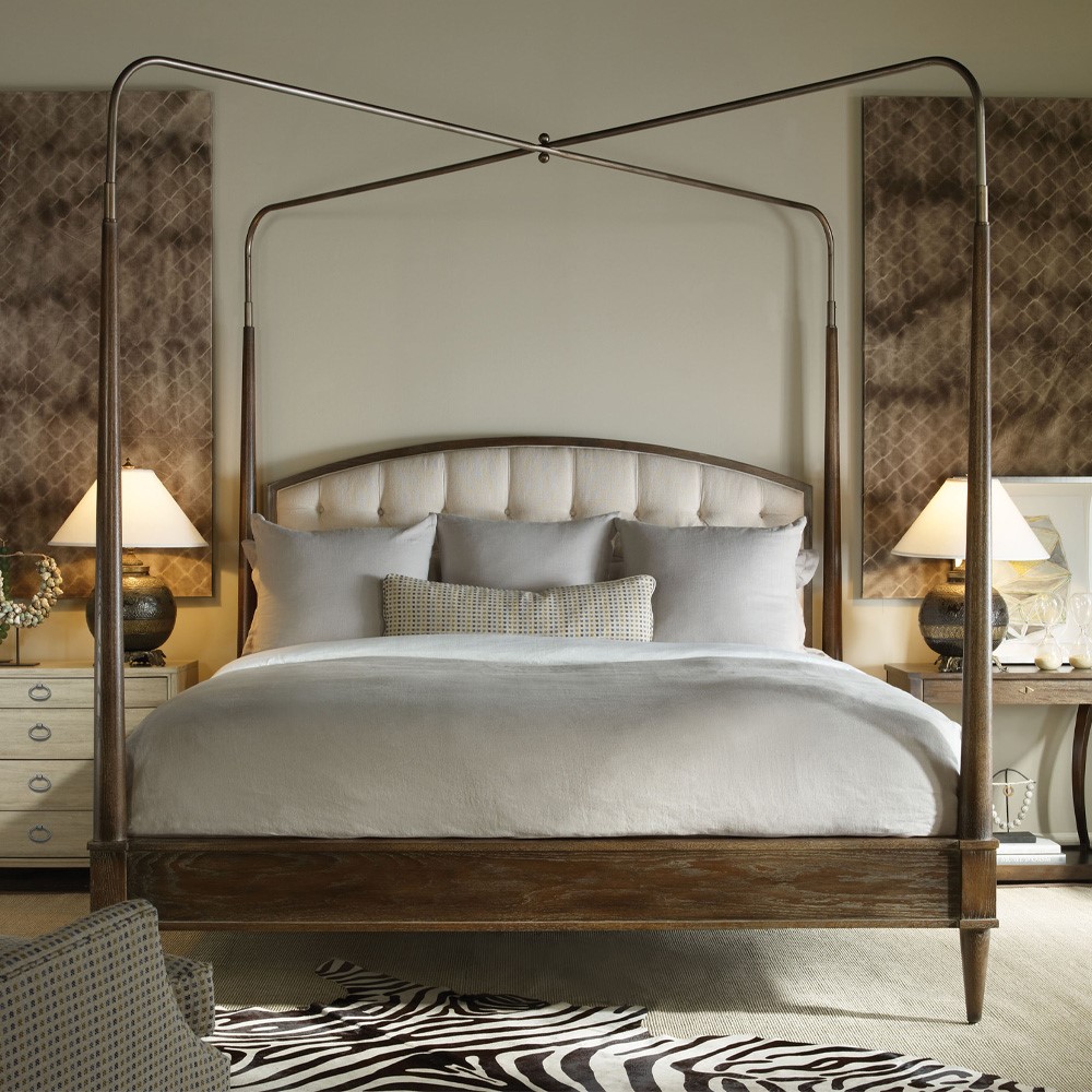 Best Philadelphia interior designer Glenna Stone master bedroom Vanguard Anderkit king bed