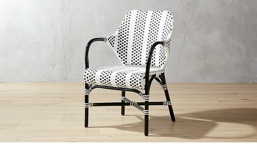 Philadelphia interior designer Glenna Stone black and white chair CB2