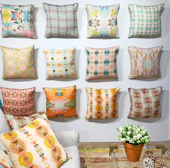 Kaleidoscope patterns Annie Selke throw pillows